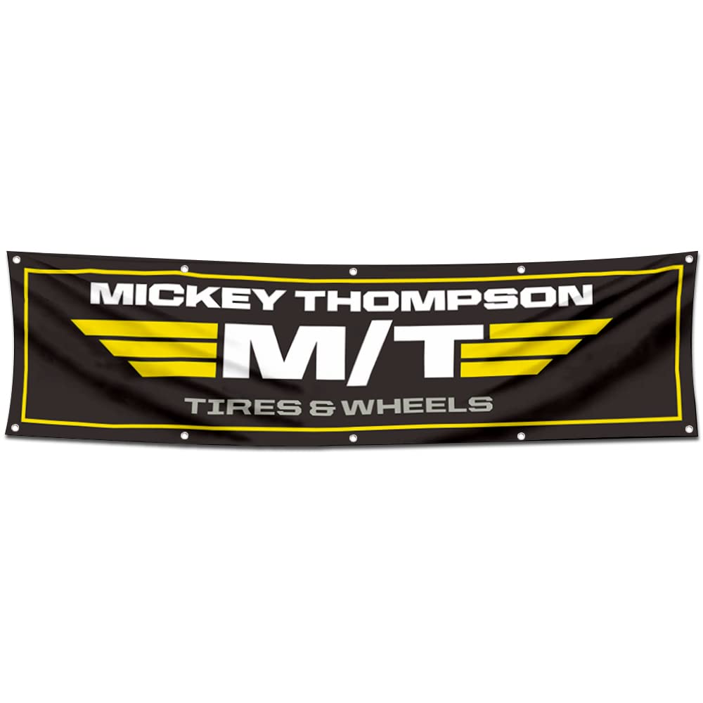 Car Motor Tires Garage workshop Banner Flag Works for Mickeys Thompsons Flag Banner 2x8ft Garage Shop Wall Decor Flag