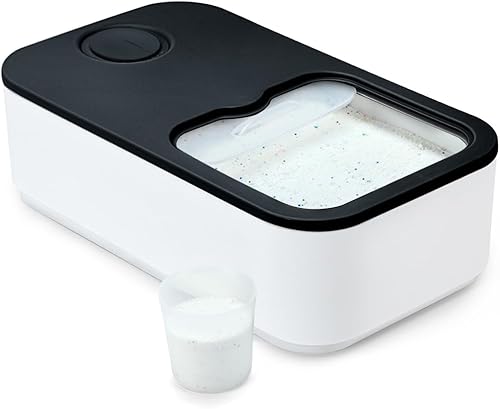 Conworld Contenedor de polvo para ropa sucia, gran capacidad para 7.5 libras, contenedor de detergente para ropa con tapa deslizante, contenedor de