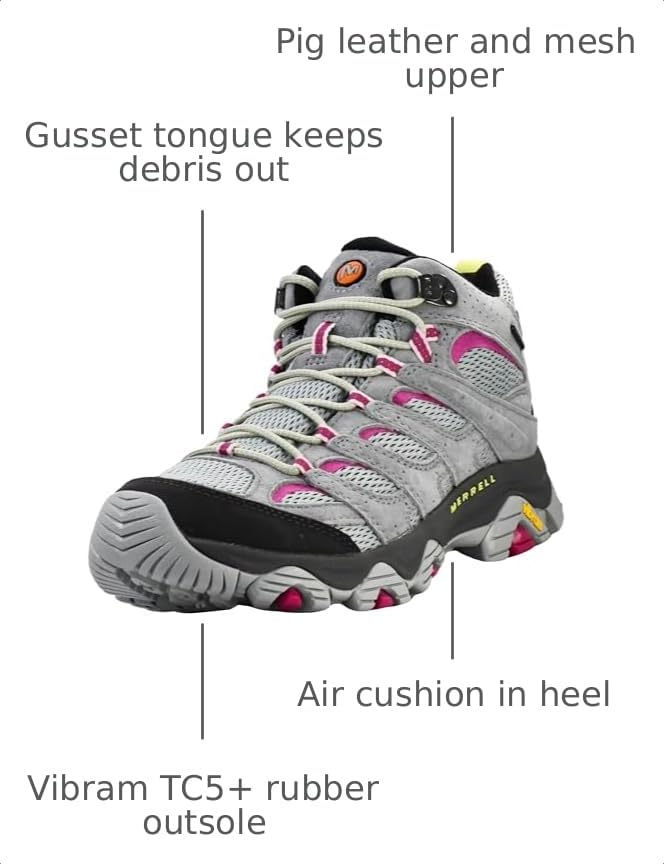 Image of Merrell Women's Moab 3 Mid Waterproof Hiking Boots