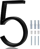 Vista 17 de Números de casa flotantes - Números de casa de dirección modernos de 5 pulgadas con kit de uñas e instrucciones, fáciles de instalar, número 2