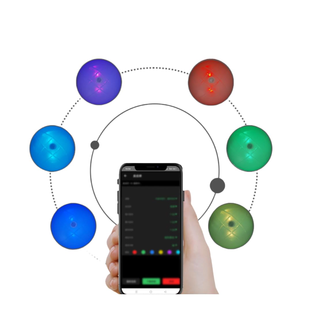 X-BALL - Pelota de entrenamiento de reacción, entrenamiento inteligente de agilidad mano-ojo, pelota de entrenamiento de coordinación