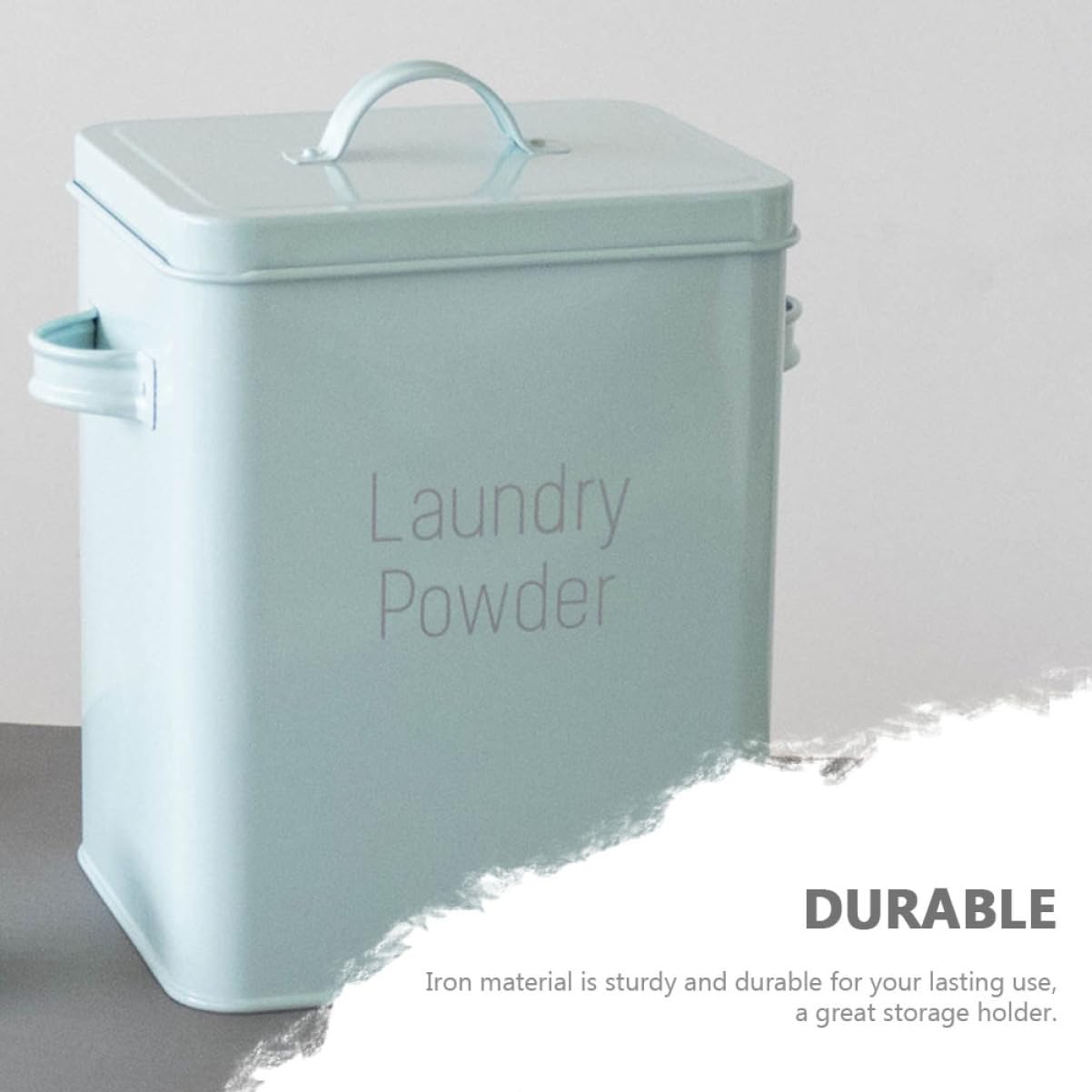 Garneck Multi-functional Iron Dog Food Storage Container - Cute Sealed Pet Food Bucket with Design 35L Dry Food Holder for Home Kitchen and Laundry Room Organization