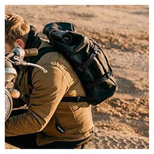 Waxed Canvas Backpack For Men Vintage Outdoor Mens Rucksack Women Packsack Large Capacity Backpack(Army green)3
