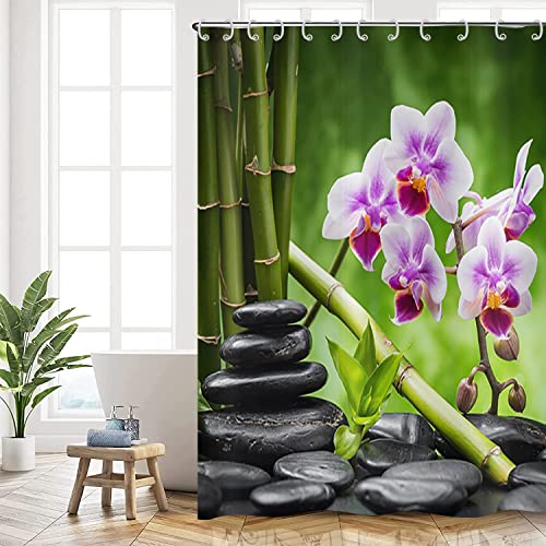Hnmdmyi Zen Garden Shower Curtain 180x180 - Image 3