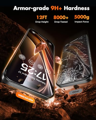 Image of UNBREAKcable for iPhone 15 Pro Max Screen Protector [Quick-Installation Box] 3-Pack 9H+ Hardness Shatterproof Tempered Glass [99.99% HD Clear] [Case Friendly] [Bubble Free] for iPhone 15 Pro Max 6.7 inch