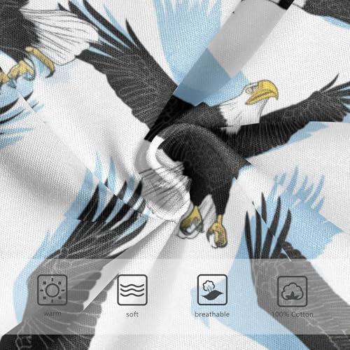 Wusikd Black White Boys' Underwear Cotton American Bald Boys Briefs Soft Toddler Underwear 2T3