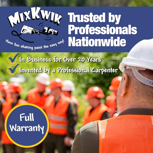MixKwik Professional Spray Paint Can Shaker & Mixer, Reciprocating Saw Attachment Fits All Aerosol Sizes, USA Made