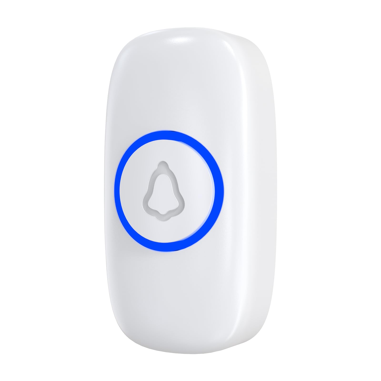 SECRUI Wireless Doorbell Push Button, DoorBell Transmitter Replacement or Additional for SECRUI Doorbell Receiver - Frequency 433M, Only Push Button -White