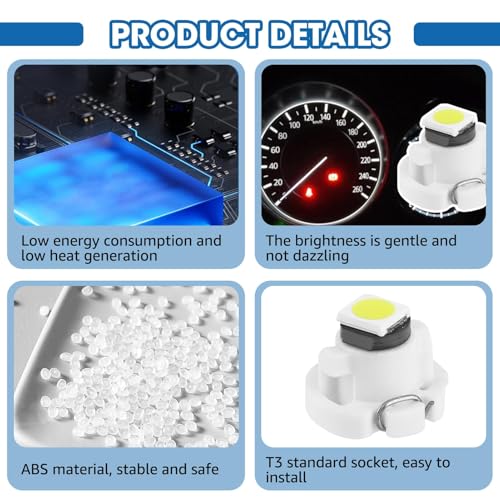 Pack 30 Bombillas LED T3 para Tablero Vehículo miniatura 5