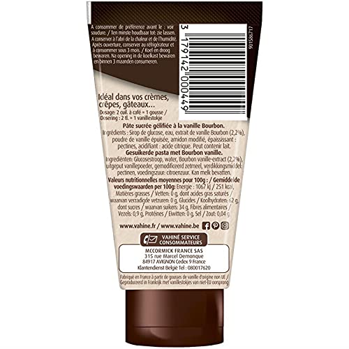 Extrait de Vanille Bourbon de Vahiné - Tube de 50g Original | Qualité Premium & Arôme Intense | Épicerie Sucrée - Sucres, Farines, Coulis - Le Lot De 3
