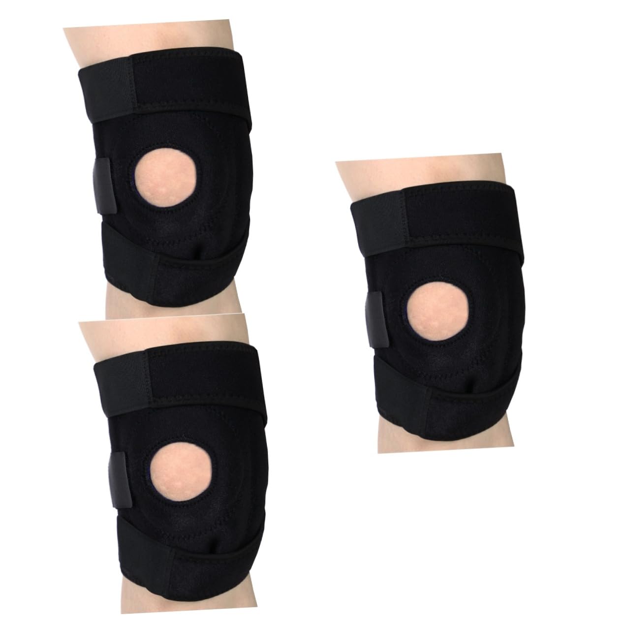 Mobestech 3pcs Patella Knee Brace Sleeves Support Brace for Running Outdoor Activities