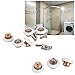 8x Rouleau de rempalcement pour Roue Porte Douche Salle de Bain 19mm