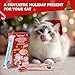 Puddonio Christmas Cat Treats, High-Meat Lickable Puree, Grain & Gum Free, for Cats, All-Natural Protein Snacks, 0.5oz Tubes (Pack of 20)