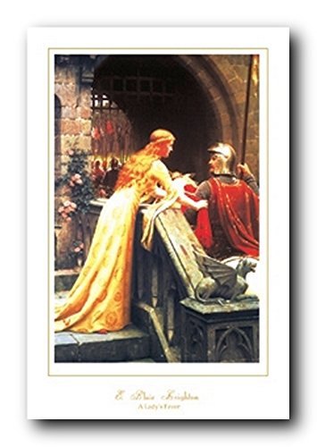 Picture Wall Decoration Edmund Blair Leighton A Lady'S Favor Art Print Poster (24x36)