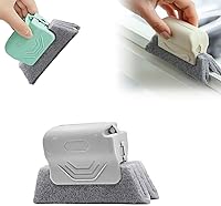 Vista 8 de Cepillo mágico de limpieza de ranura de ventana, juego de herramientas de cepillo de limpieza de ranura de ventana, puerta corredera para puerta