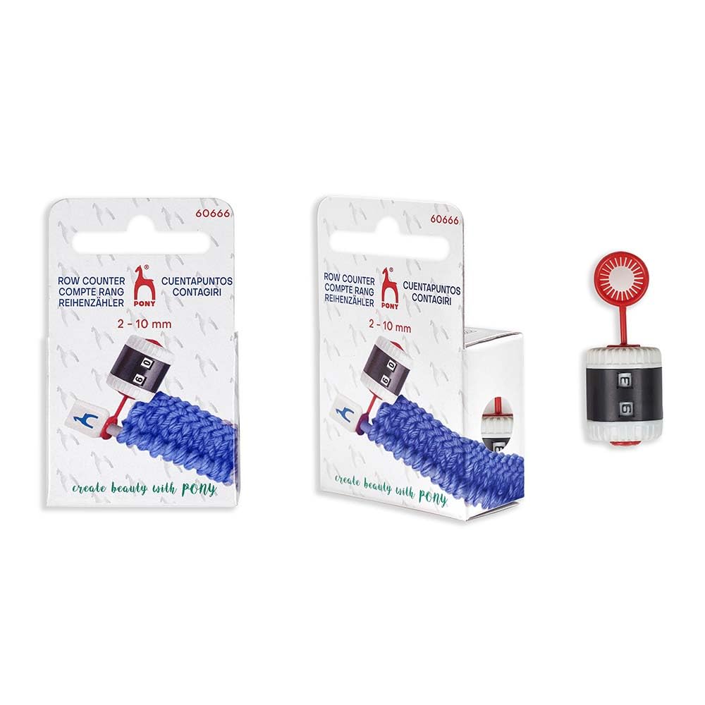 PONY Universal Row Counter 2.00-10.00mm - 1pc - Zwart