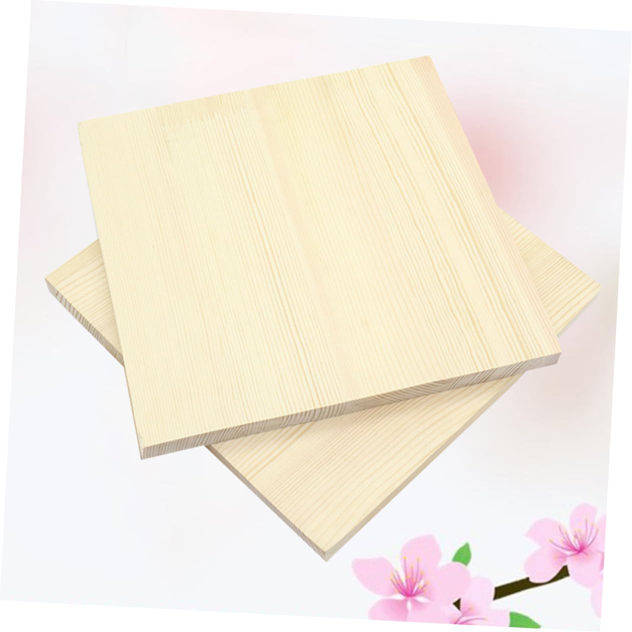 jojofuny 2pcs DIY Wood Plank Natural Rustic Craft Wood Bracket Sculpture Clay Base Bracket for Clay Table