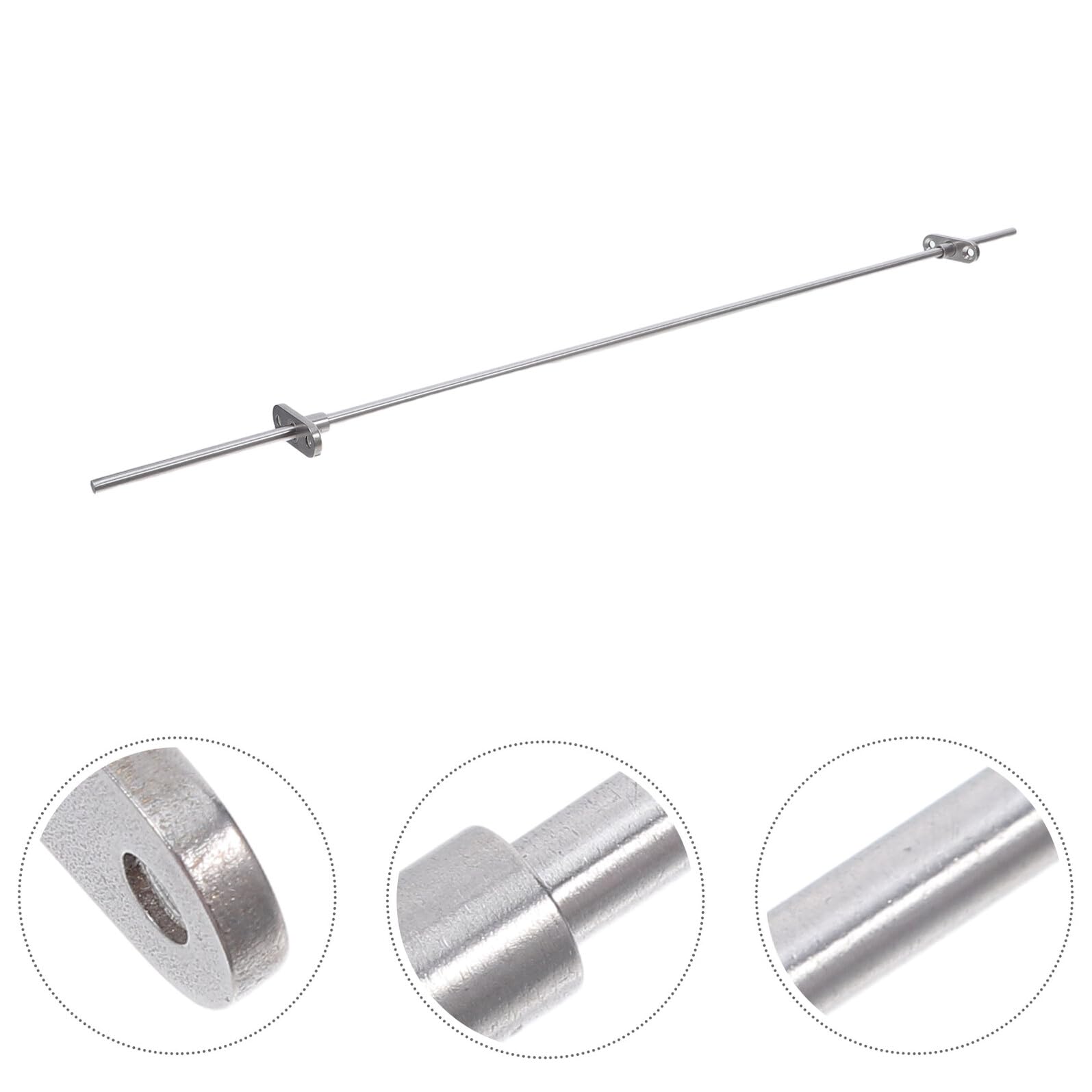 BESTonZON Barra Metálica Colgante para Archivadores 50 Cm Soporte Resistente y Anticorrosión, Riel para Carpetas y Cajones de Oficina, Organizador de Archivos para Escritorio y Armarios