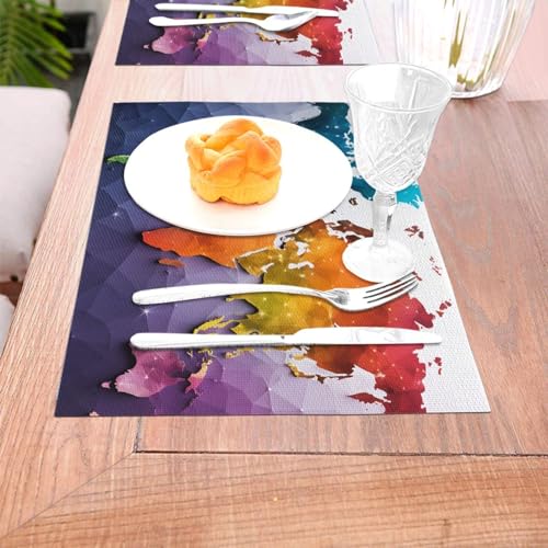 Set de table en vinyle lavable pour éviter les taches sur la table - 8