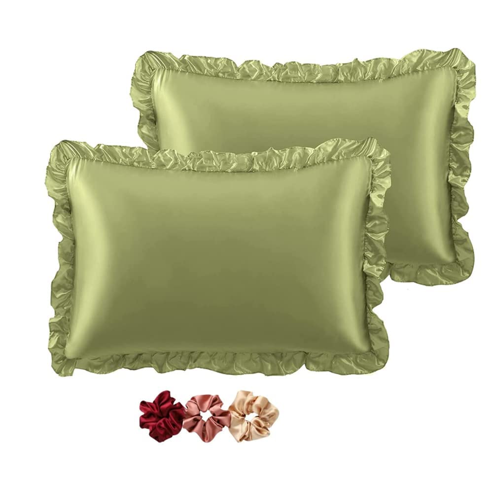Lc Satin Silk Pillow Covers for Hair and Skin-with Satin Scrunchies for Women Stylish |Satin Pillow Covers for Hair and Skin 2pack |Silk Scrunchies for Women 3pack|Silk Pillow Case (Alice Blue) (B0BLNJFC5Z) Amazon Price History, Amazon Price Tracker
