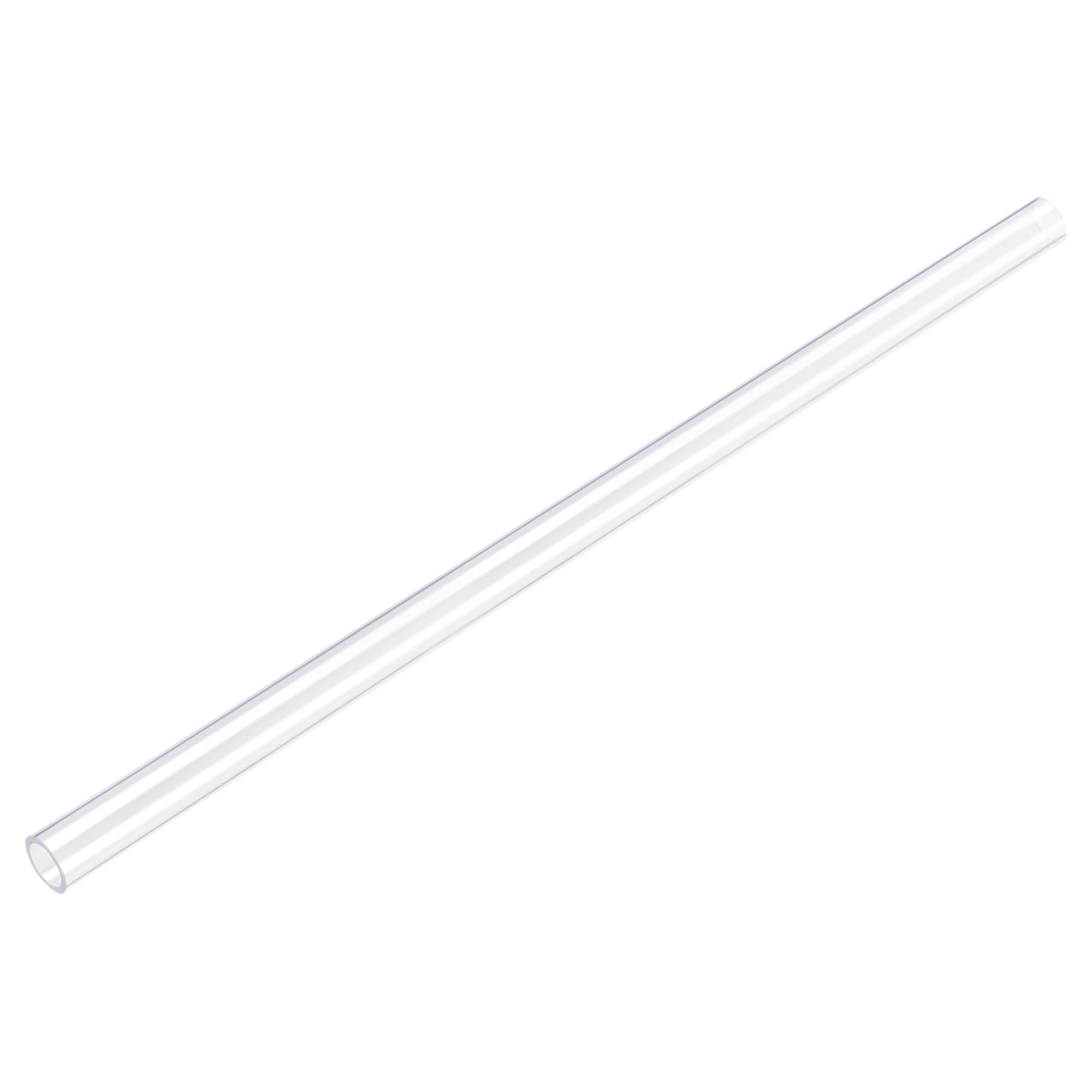uxcell Rigid Round Clear Tubing 6mm ID x 8mm OD x 1Ft Length 2PCS