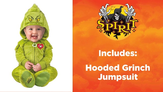 Disfraz Baby Grinch Dr. Seuss con Capucha 18-24 Meses miniatura 2