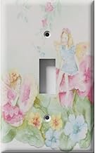 Decorative Light Switch Cover Plate by SnazzySwitch - Flower Fairy - Single Toggle Wall Plate