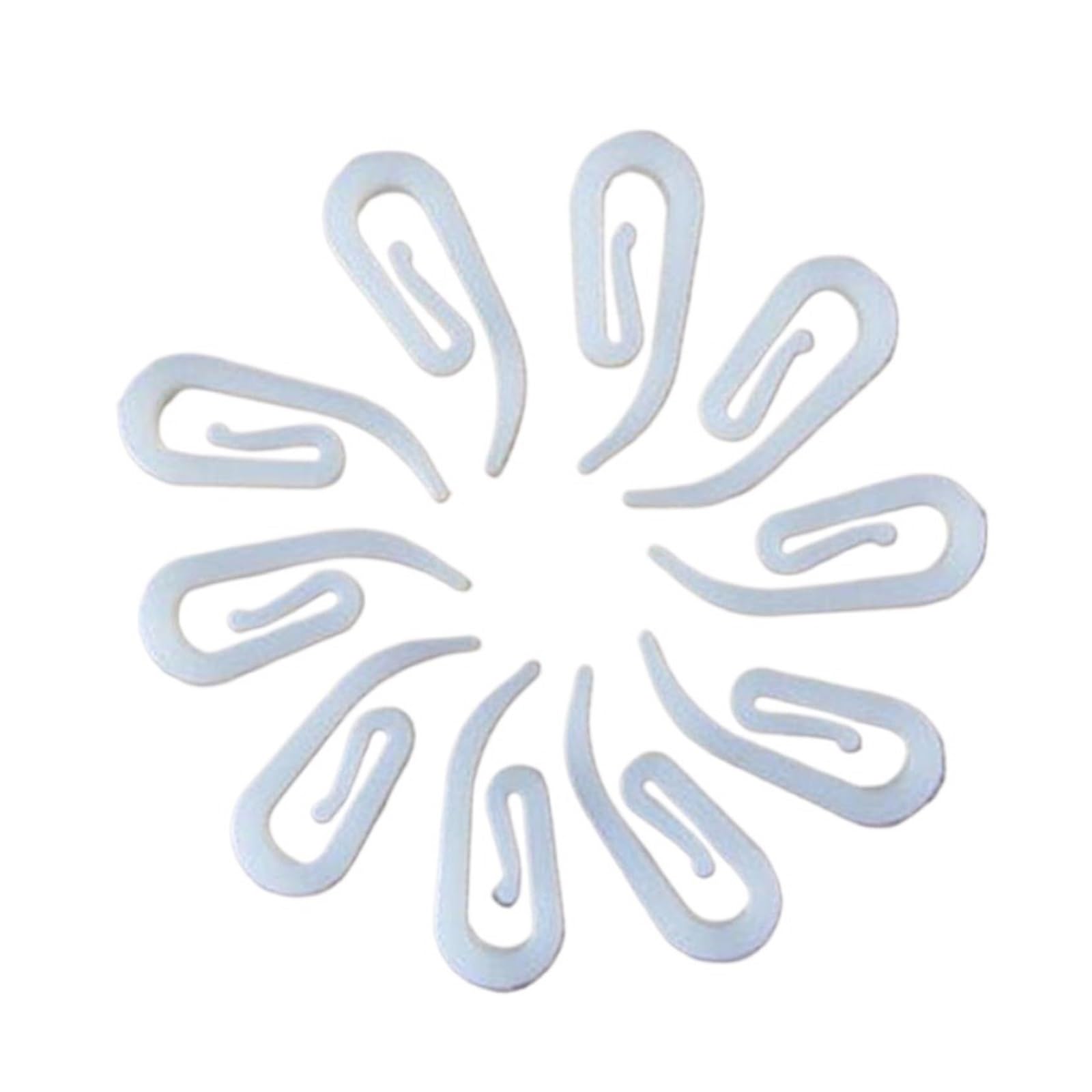 Curtain Hooks 200PCS White Hanging Curtain Hooks Household Plastic Window Hanger Holder Poles Tracks Accessories