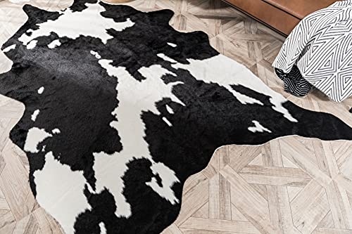 Tapete decorativo animal blanco y negro 158 x 220 cm miniatura 2