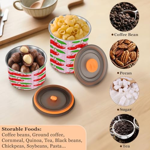 Contenedor hermético para café acero inoxidable 17oz miniatura 5