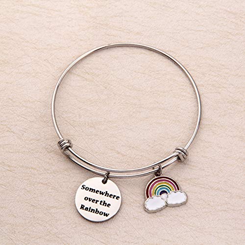 Image of SEIRAA Rainbow Bracelet Inspired Bangle Rainbow Gift (rainbow bracelet)