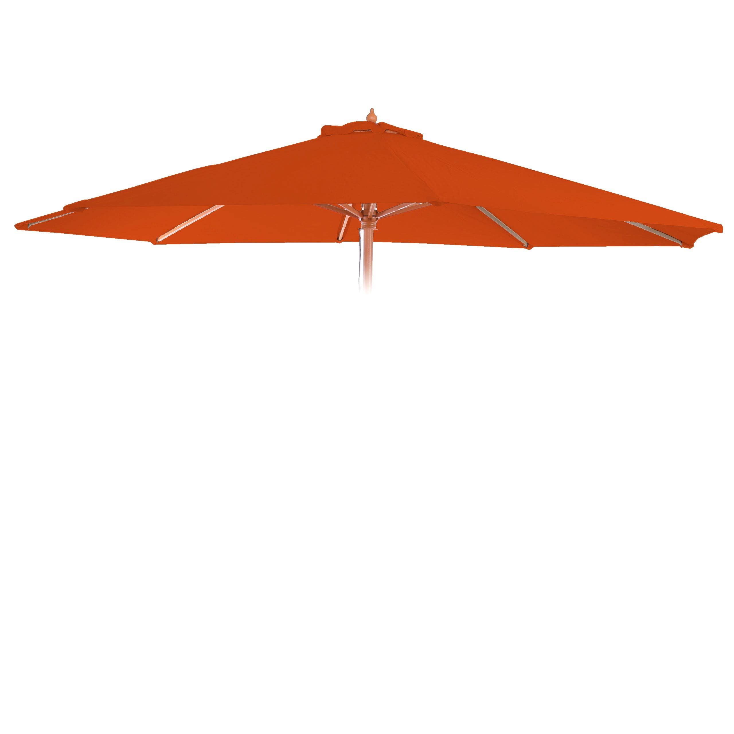 Mendler Zapasowy pokrowiec na parasol przeciwsłoneczny Florida, pokrowiec na parasol przeciwsłoneczny, Ø 3 m, poliester, 6 podpórek, terakota