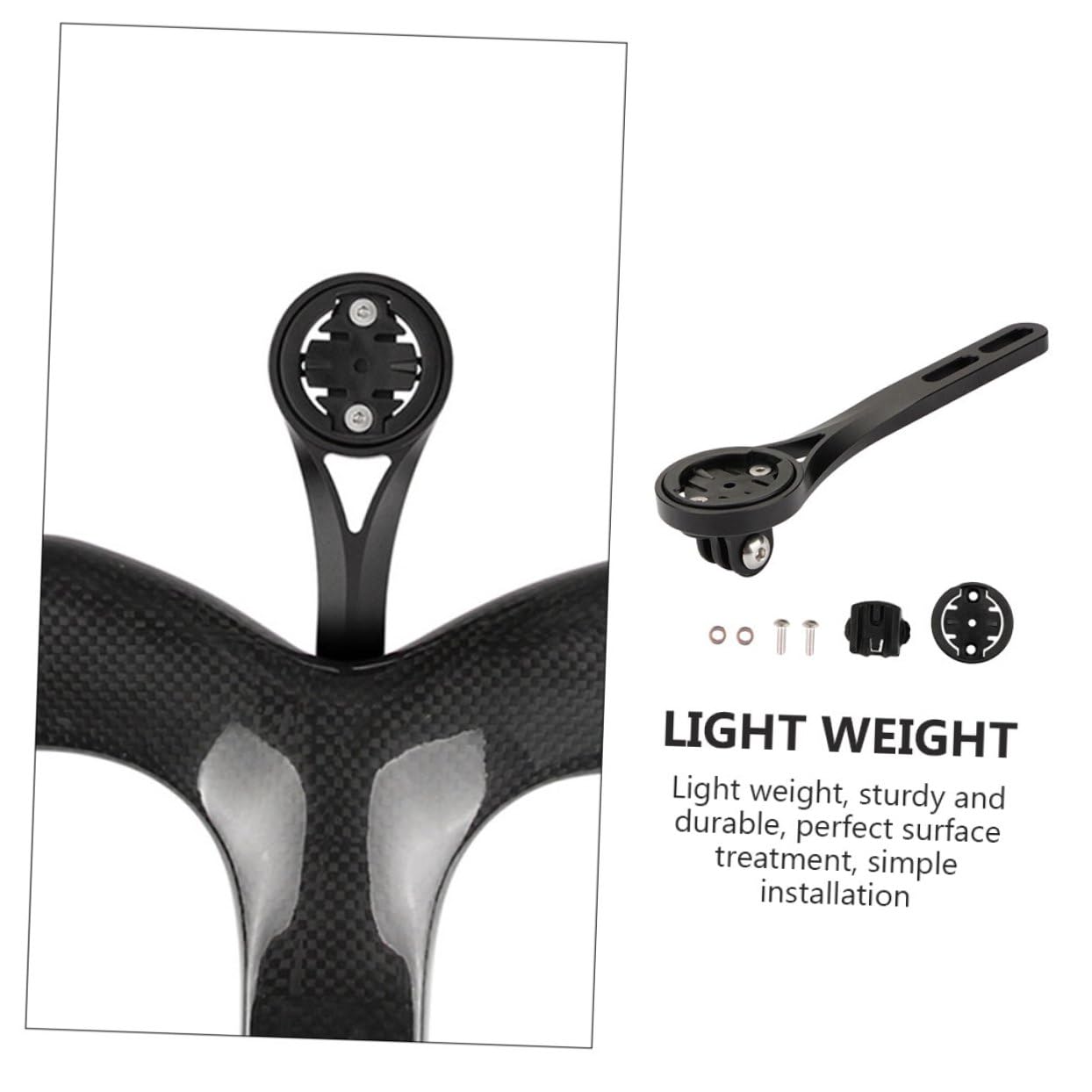 BESPORTBLE Supporto per ciclocomputer Supporto per contachilometri da Ciclismo Supporto per Bici Portatile compatibili cronometro Supporto per Computer da Bicicletta Lega di Alluminio