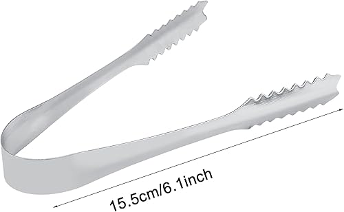 Miniatura 3 de Fydun Juego de 5 pinzas de hielo para el hogar, cocina, acero para familias (5 pinzas)