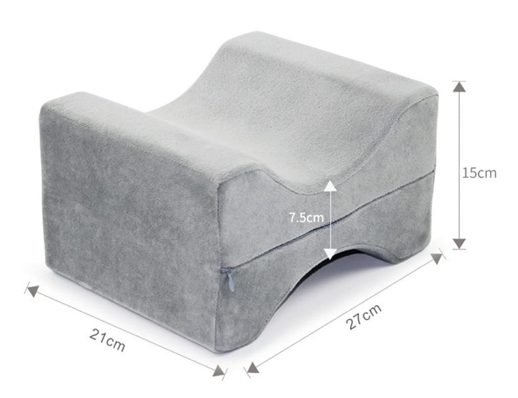 Almohada ortopédica para las rodillas, almohada ortopédica para las piernas para personas que duermen de lado, almohadas posicionadoras de piernas, cojín para las piernas de la cama de embarazo para