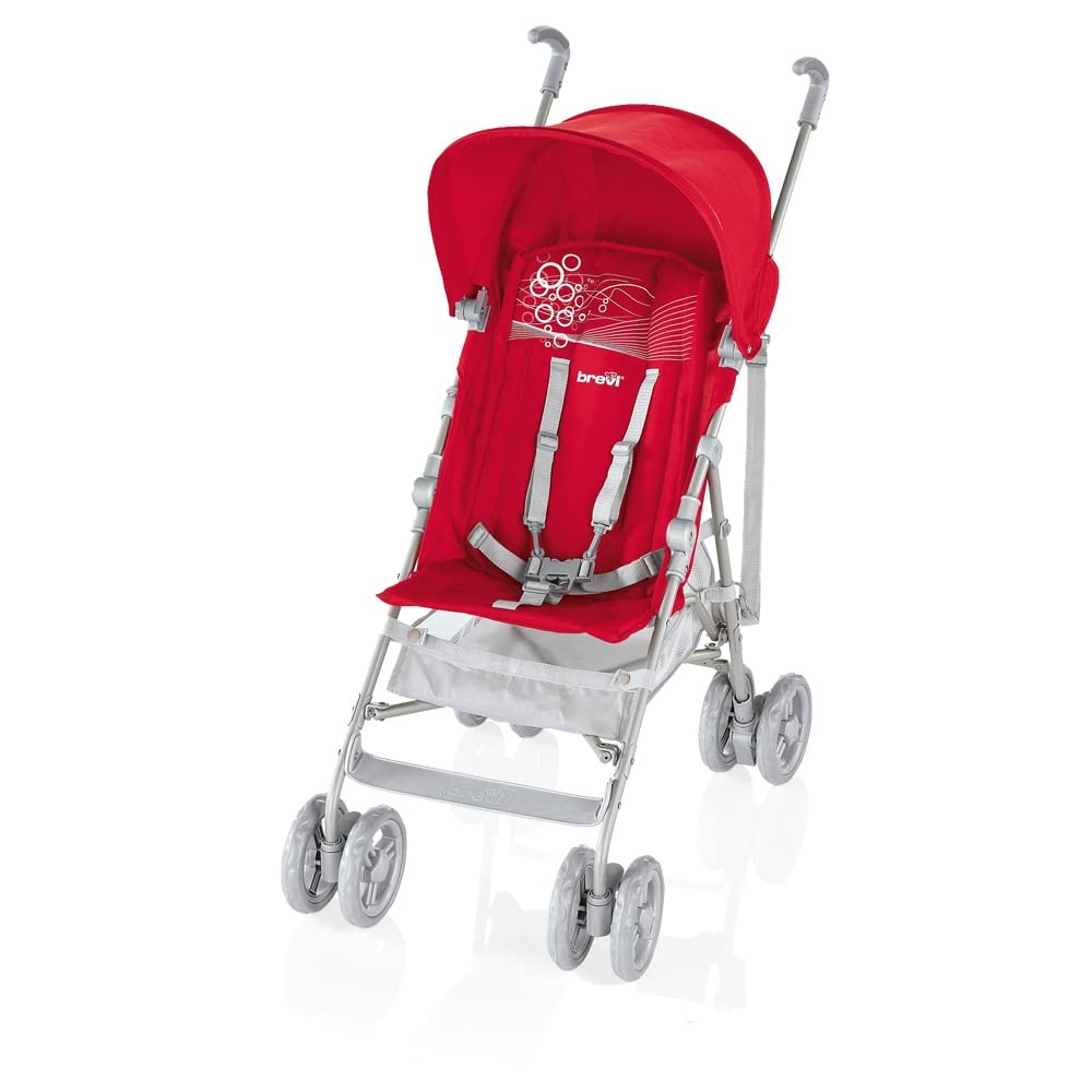 Brevi City Stroller B-Light, 790-233, 6 Month +, Super Light 5.9 Kg, EN 1888 Standard Compliant, 5-Point Safety Harness. (Red)-image-42