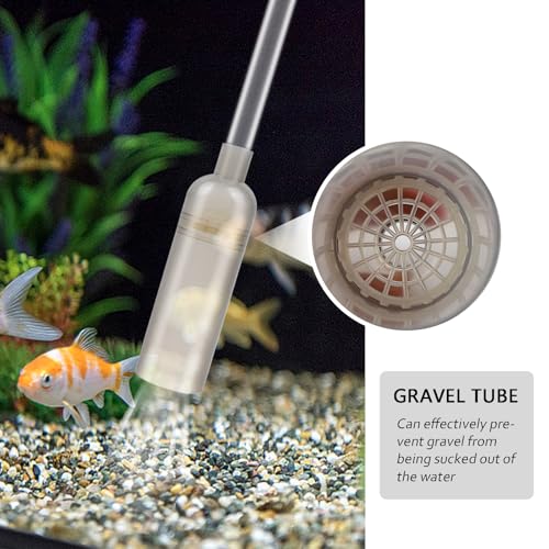 Image of Aquarium Gravel Cleaner Siphon Vacuum, manually Operated Water Changer kit and Cleaning Tools
