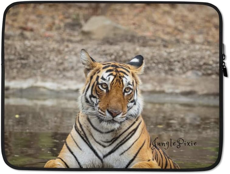 JunglePixie Moody Tigress of the Jungle Collection Print, Laptop Sleeve
