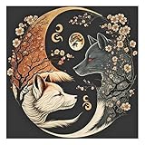 ⭐【Cadeaux uniques】Votre point de croix diamant loup noir et blanc diamond painting animaux de la foret, une fois terminé, fera un cadeau idéal pour vos proches ou vous-même. Peu importe l’âge ou les goûts de la personne que vous souhaitez surprendre, le point de croix kit complet dcidbei sera toujours une bonne idée cadeau. Le tableau 5d diamant peut être conservée pendant de nombreuses années, parfaite pour décorer votre salon, chambre à coucher, bureau, restaurant, bar, etc.