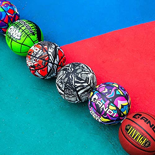 AND1 Fantom Rubber Basketball: Official Regulation Size 7 (29.5 inches) Rubber Basketball - Deep Channel Construction Streetball, Made for Indoor Outdoor Basketball Games - Image 7