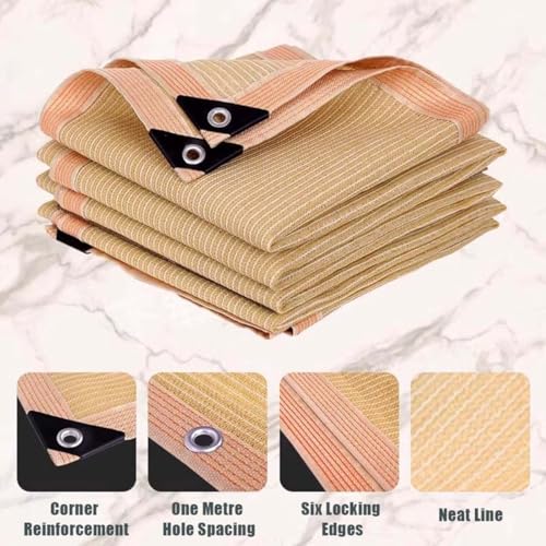 Protection UV 90% avec ce voile d'ombrage beige résistant 2x10m - 6