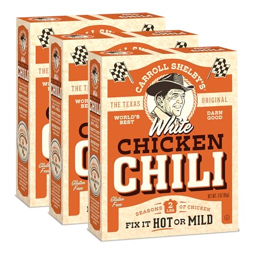 Carroll Shelby's Original Texas Brand White Chicken Chili Kit 3oz
