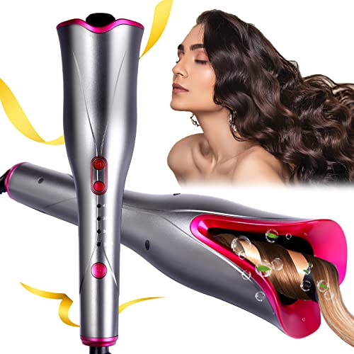 Automatic Hair Curler Curling Iron - 4 Temps & 3 Timer Settings, Curling Iron with Dual Voltage,1