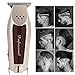 JoyGlow Cordless T-Blade Trimmer - 5 Star Compact Precision Trimmer for Lining & Close Trimming, Professional Hair Cutting Kit for Barbers and Stylists (Silver)