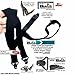 Holdup Suspender Company Traditional X Back Style Under-Ups with the No-Buzz Composite Gripper Clasps (Black 1 1/2