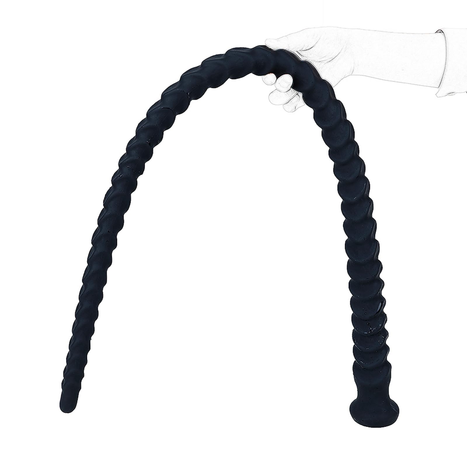 100cm Weiche Spiral Analdusche für Analverkehr SM Silikon Einlauf Sauber Analdildo Anal Dildo Hohl Butt Plug Snake Extrem Analspielzeuge Erotisches Sexspielzeug Für Frauen Männer Paare (S)