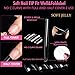UNA GELLA XXL Long Square Nails Tips 216 PCS No C Curve Straight Nail Tips Full Cover Square Gel Tips Extra Long Nail Tips Clear False Fake Nails Gel Nail Extension for Nail Salon Home DIY 12 Sizes