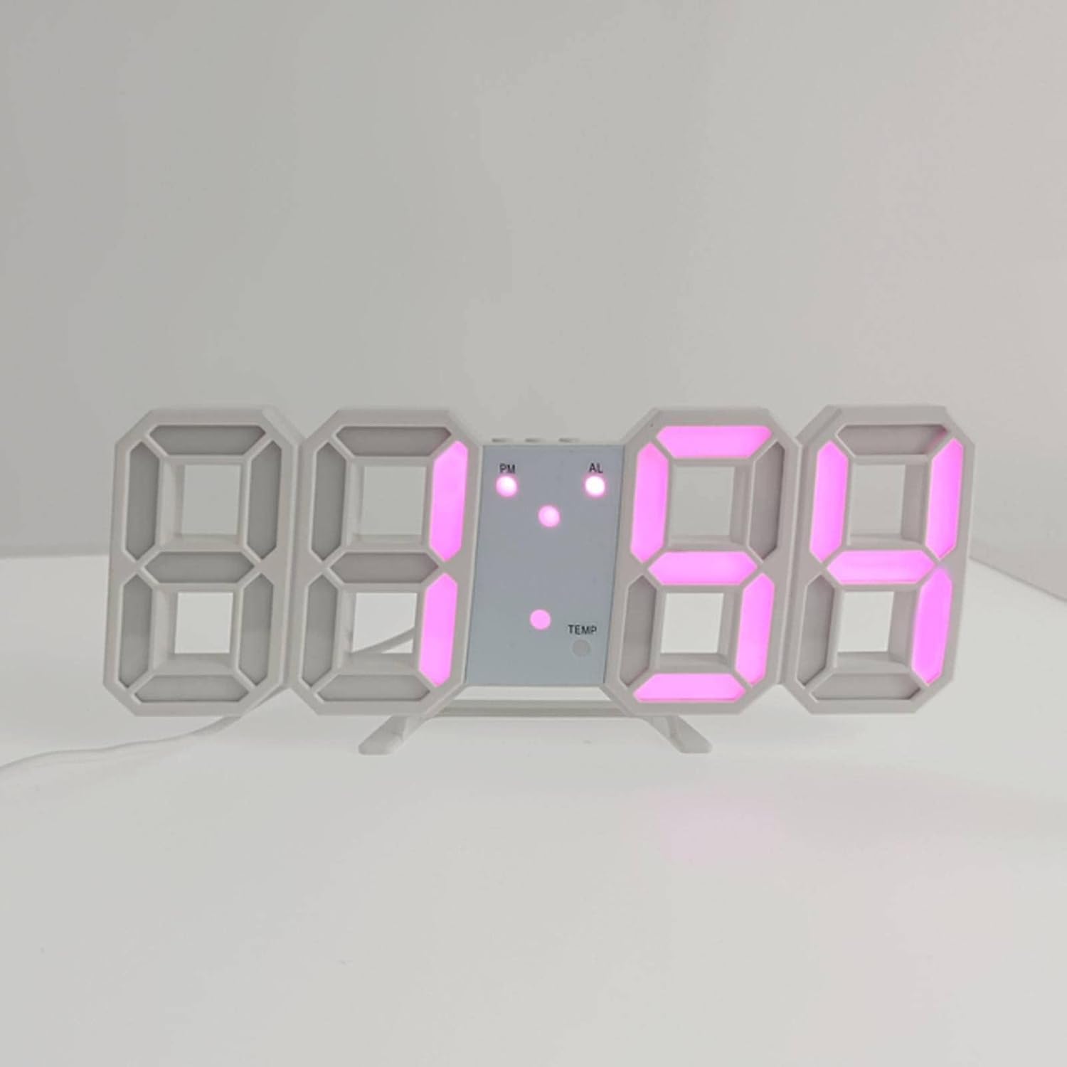 Amazon.co.jp L E D Digital Clocks Alarm Nordic Wall Clocks Hanging