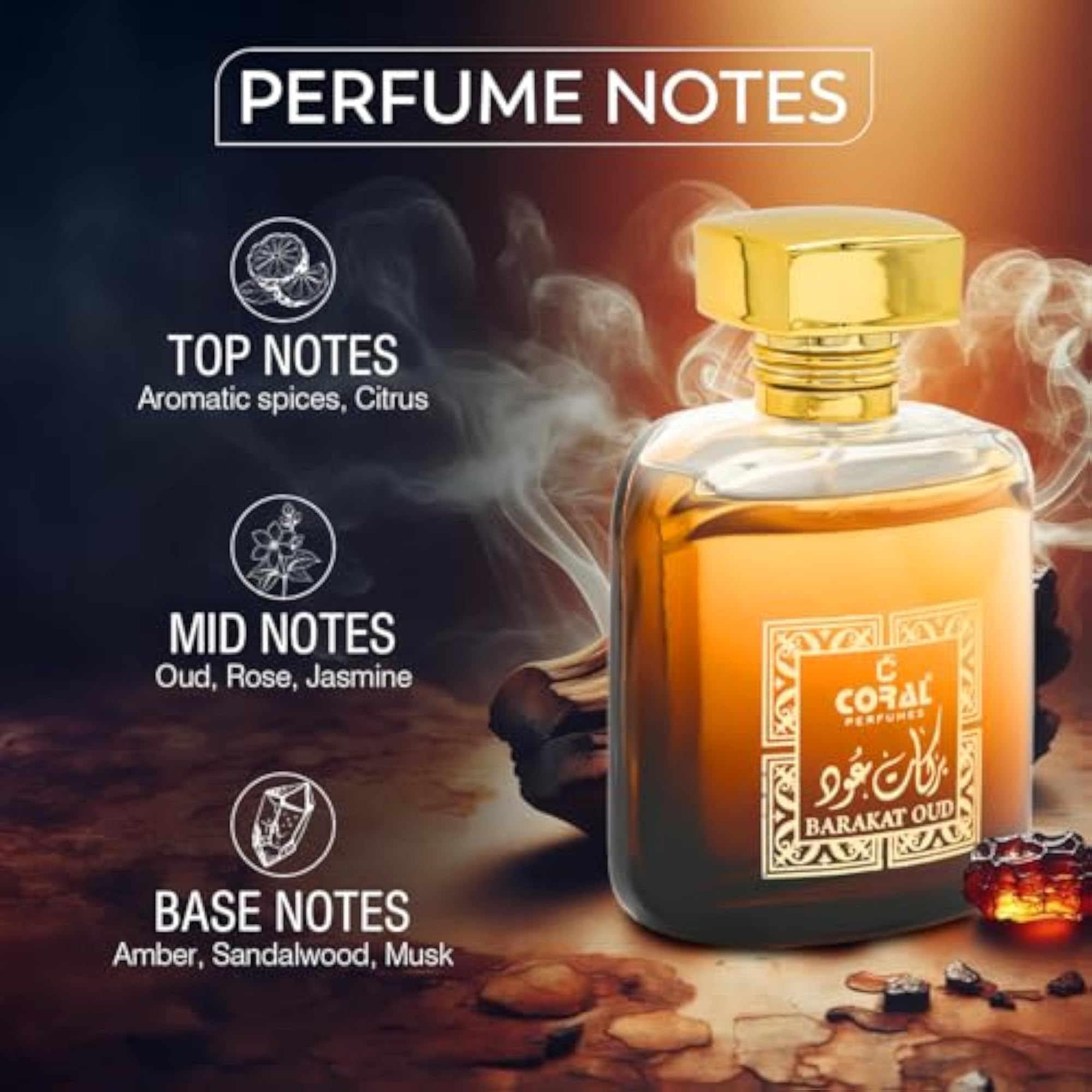 Unisex Barakat Oud & Oud Malaki Perfume Combo, 200ml