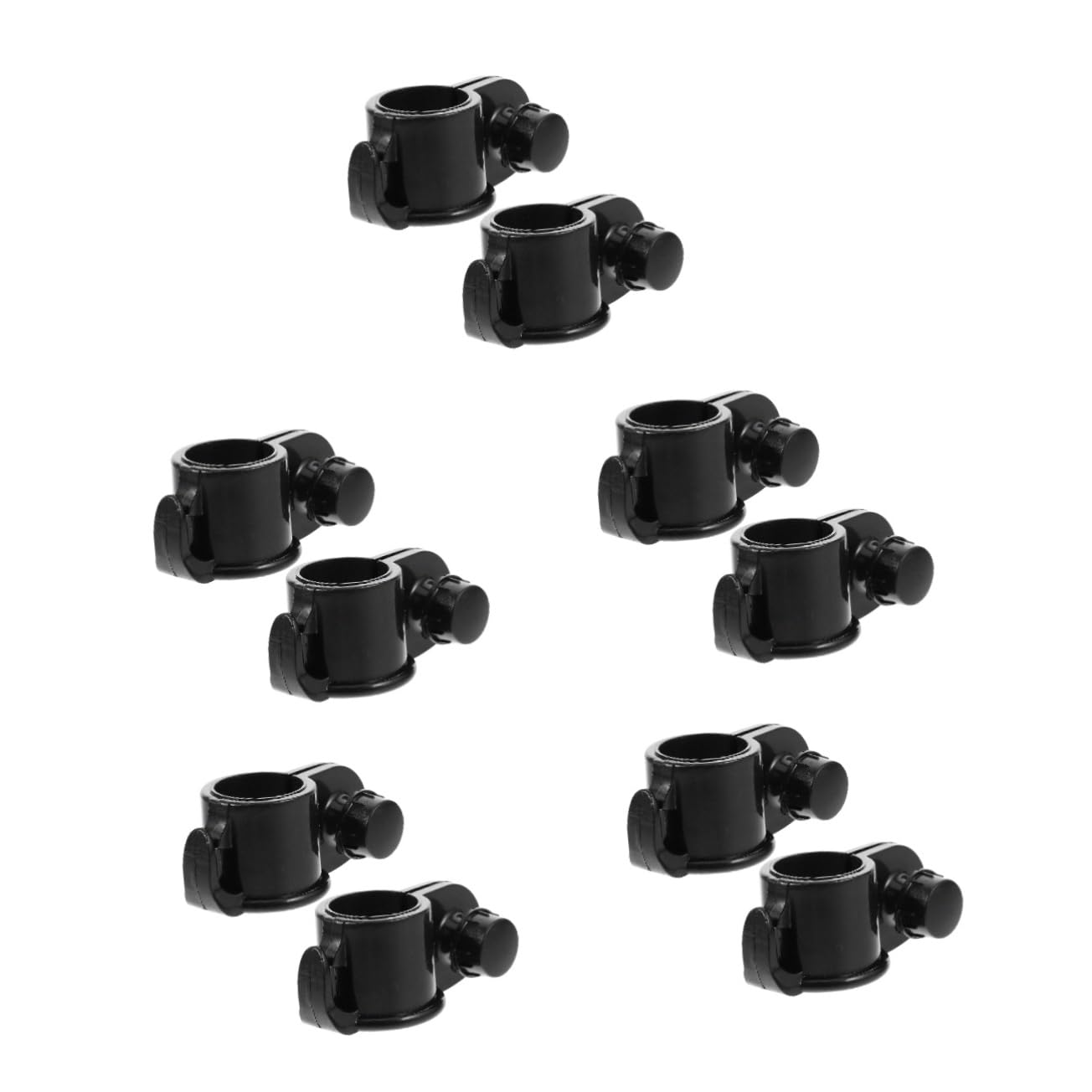 Kisangel 10pièces Clips De Mât De Drapeau Plastique Support pour Drapeaux De Plage Accessoires pour Mâts Extérieurs